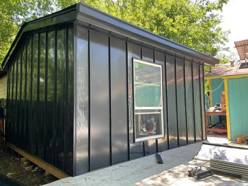 Black standing seam metal wall panels for Metal Roof Installation in Schuylkill Haven